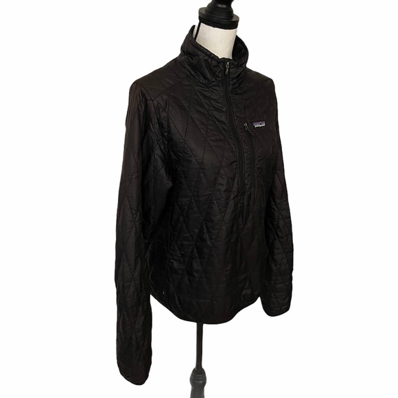 🚨SOLD🚨Patagonia Black Quarter Zip Nano Puffer - Picture 3 of 11